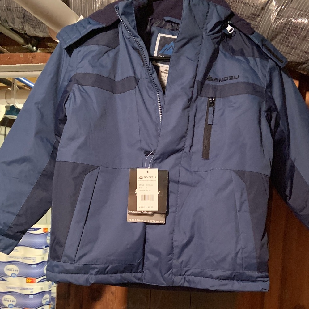 Snozu Boys Navy Ski Jacket